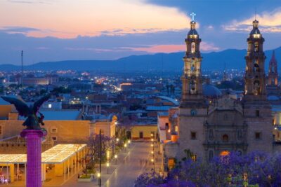 contenedores de basura aguascalientes vista de noche de aguascalientes