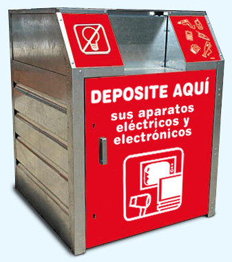 contenedores de basura industrial Contenedor de Residuos Electrónicos (E-Waste Containers)