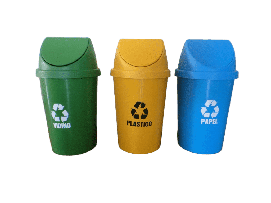 contenedores de plastico para basura kitdereciclaje de 3 contenedores